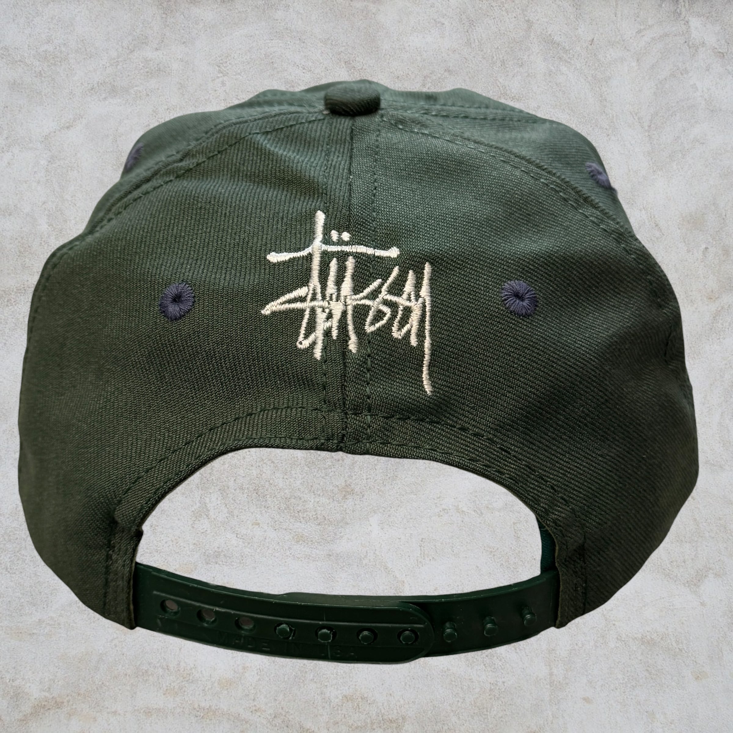 メンズ 90's old stussy crown design cap
