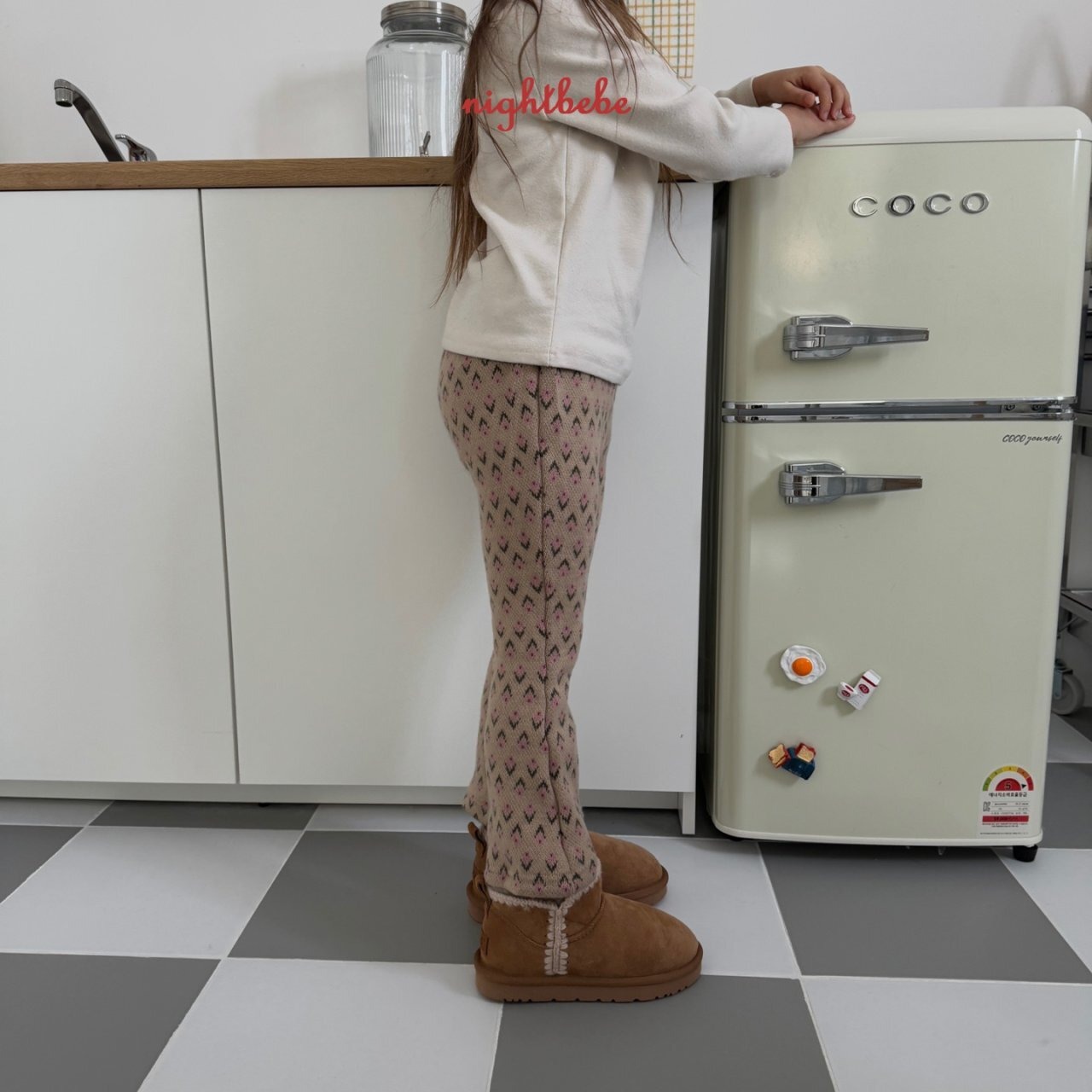 【night bebe】ニットフレアパンツ 90〜130cm  2241115 - 5