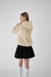 GOXO ゴーエックスオー スマイルハートフード付きウインドブレーカー ベージュ