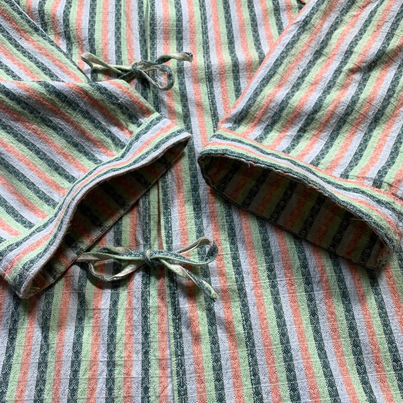 50's 60's ブルガリア軍 スリーピングシャツ＆パンツ セットアップ①