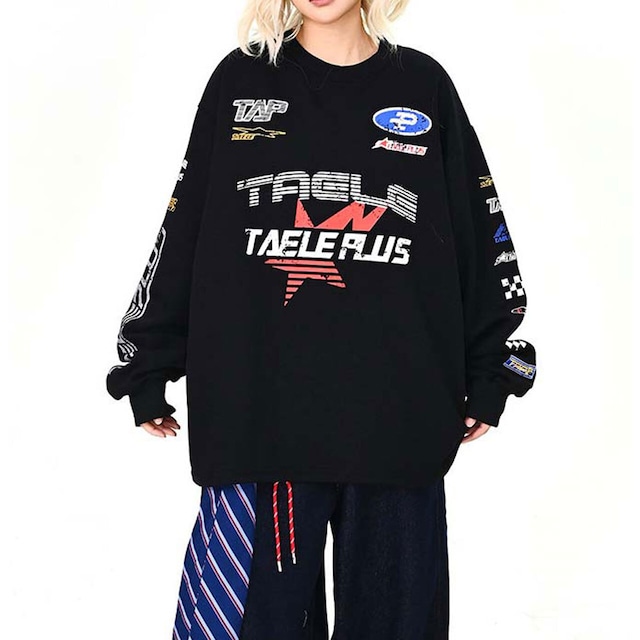 レーシングロゴミックススウェット 2col   R01455