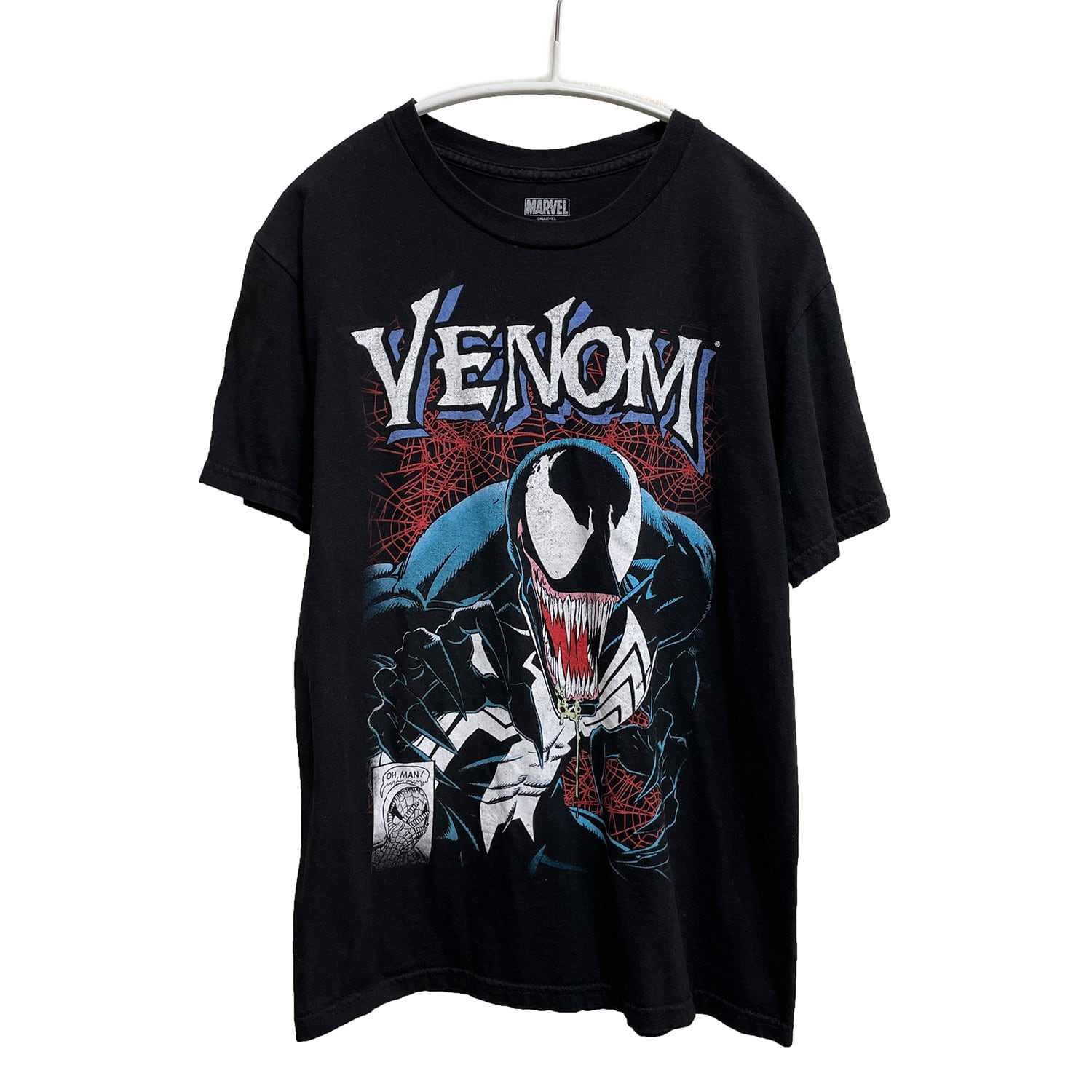 marvel メンズ 半袖 Tシャツ ロゴ 黒 ベノム USA マーベル