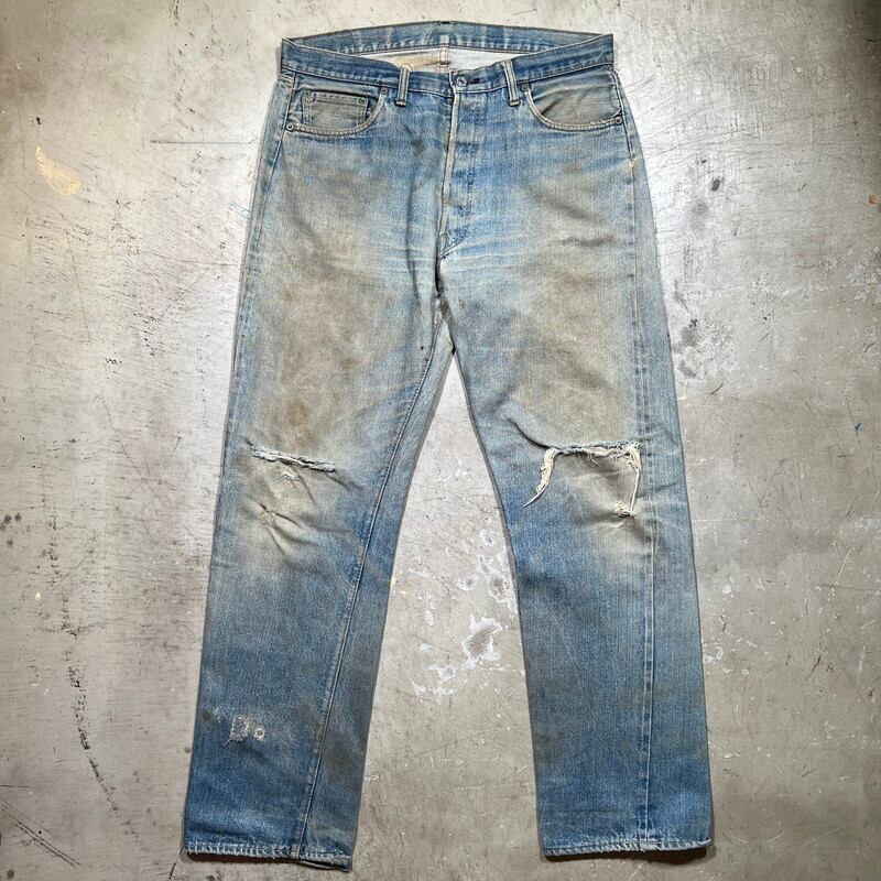 70's Levi's 501 66前期 ダメージあり 実寸(32x29.5) - デニム/ジーンズ