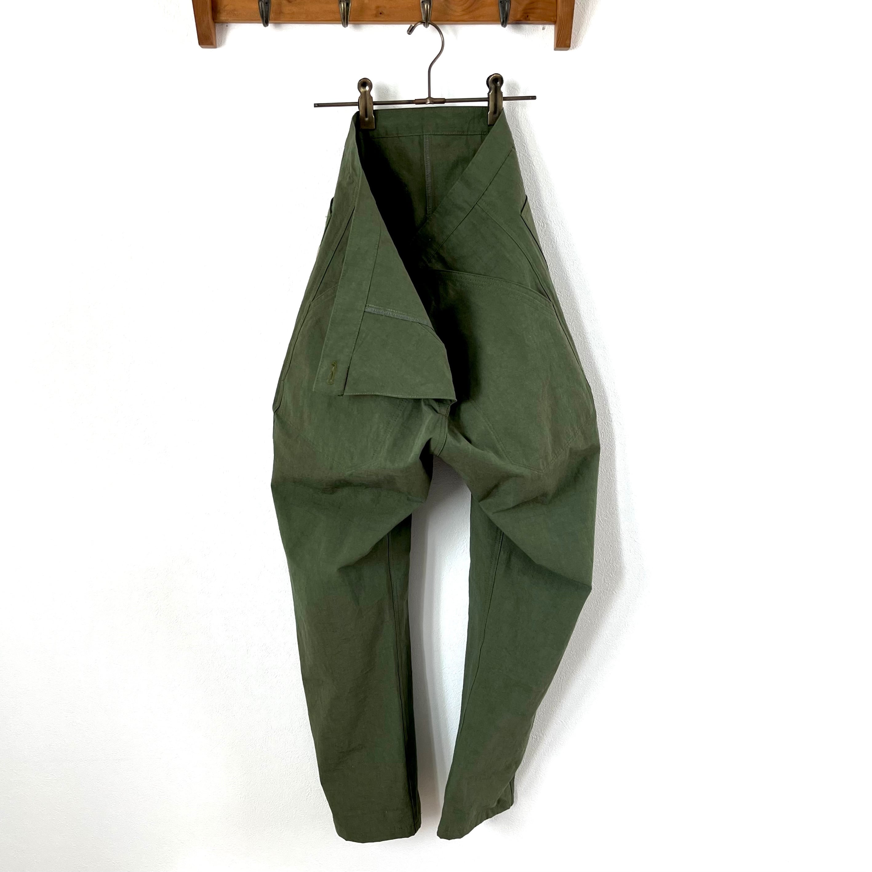 もんぺボトム コットンナイロン: オリーブグリーン | Quibble