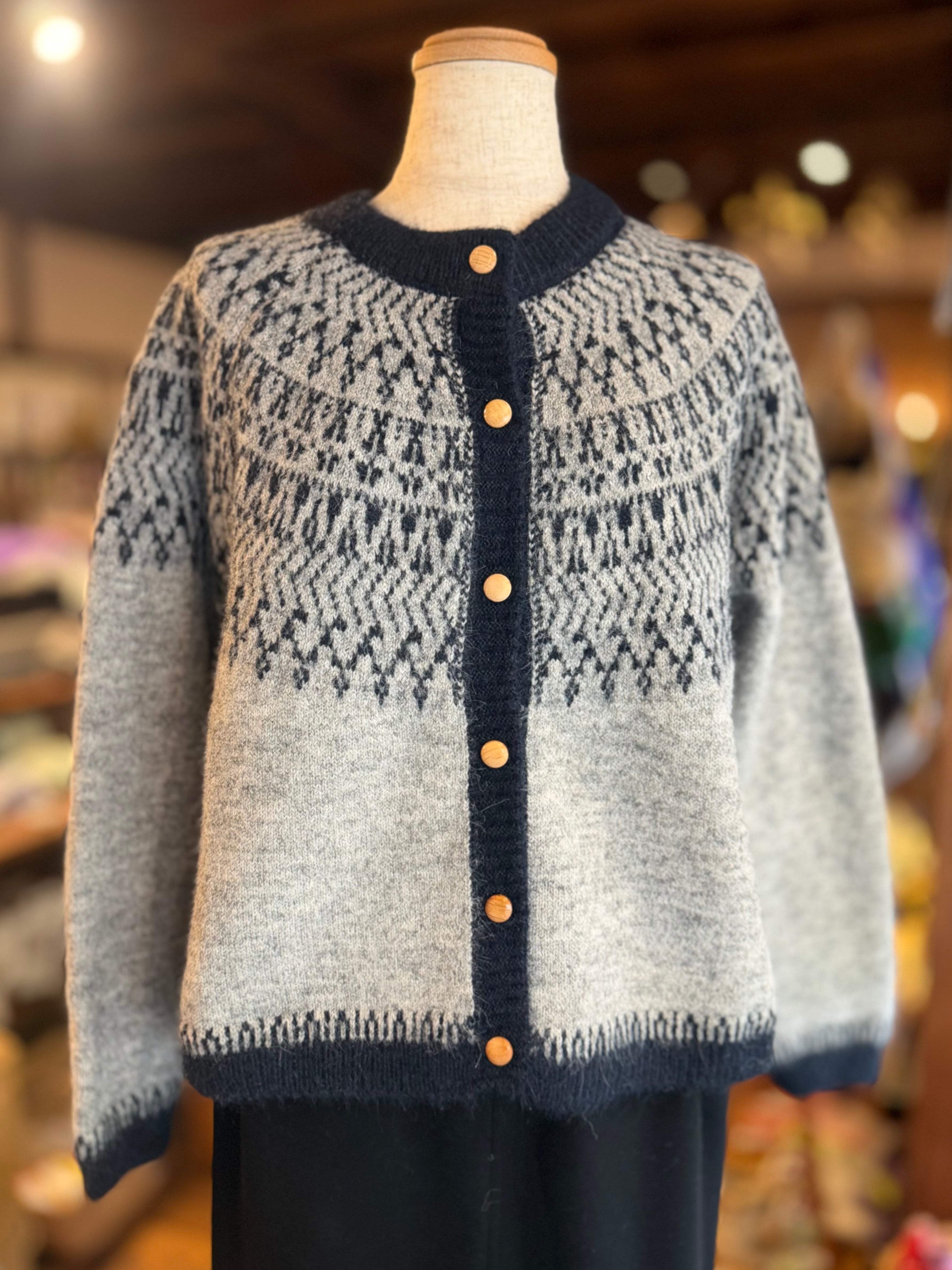 フェアアイル柄カーディガン