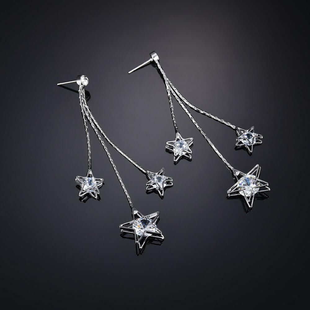 スターモチーフロングピアス