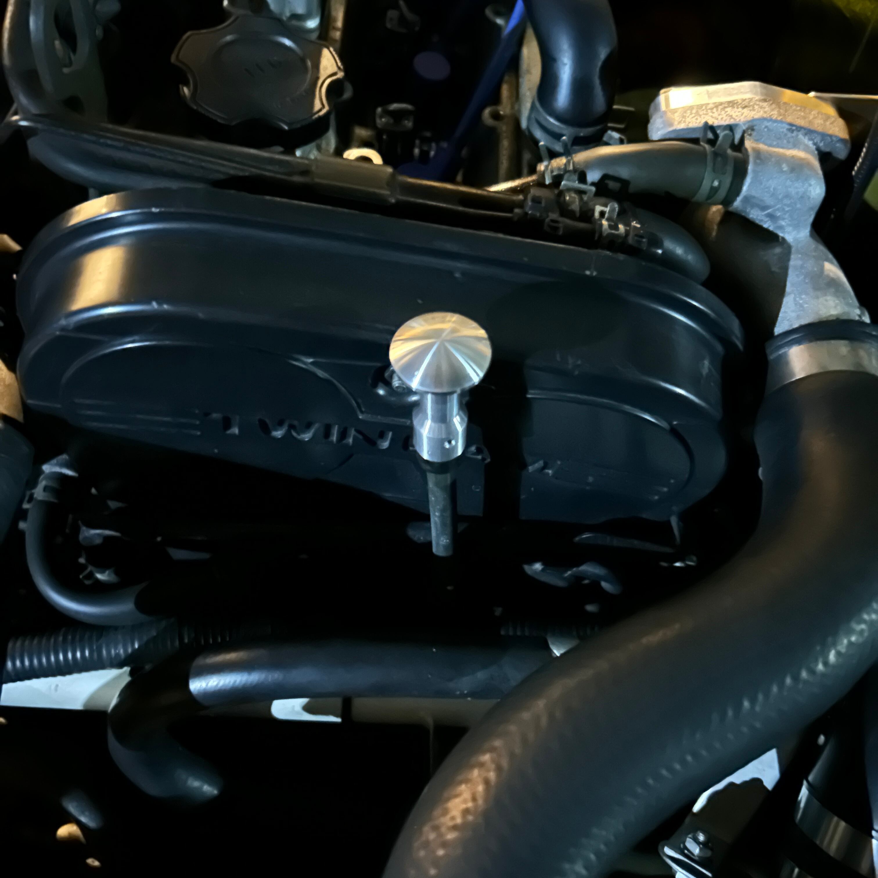 F6Aツインカム用 ビレットオイルレベルゲージノブ | イダテンワークス