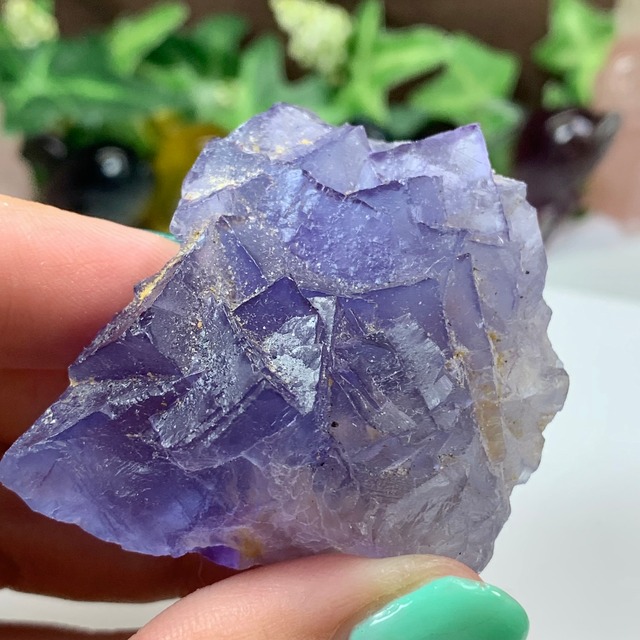 44.幻想的な色合い☆ヤオガンシャン産・パープルフローライト原石