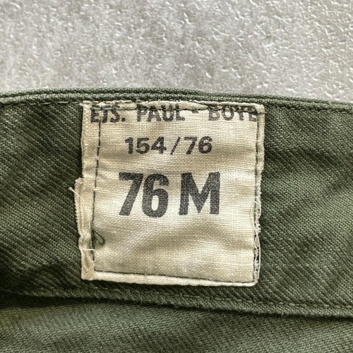 70s フランス軍 実物 F-2 m64 カーゴパンツ 76 M 詳細写真8
