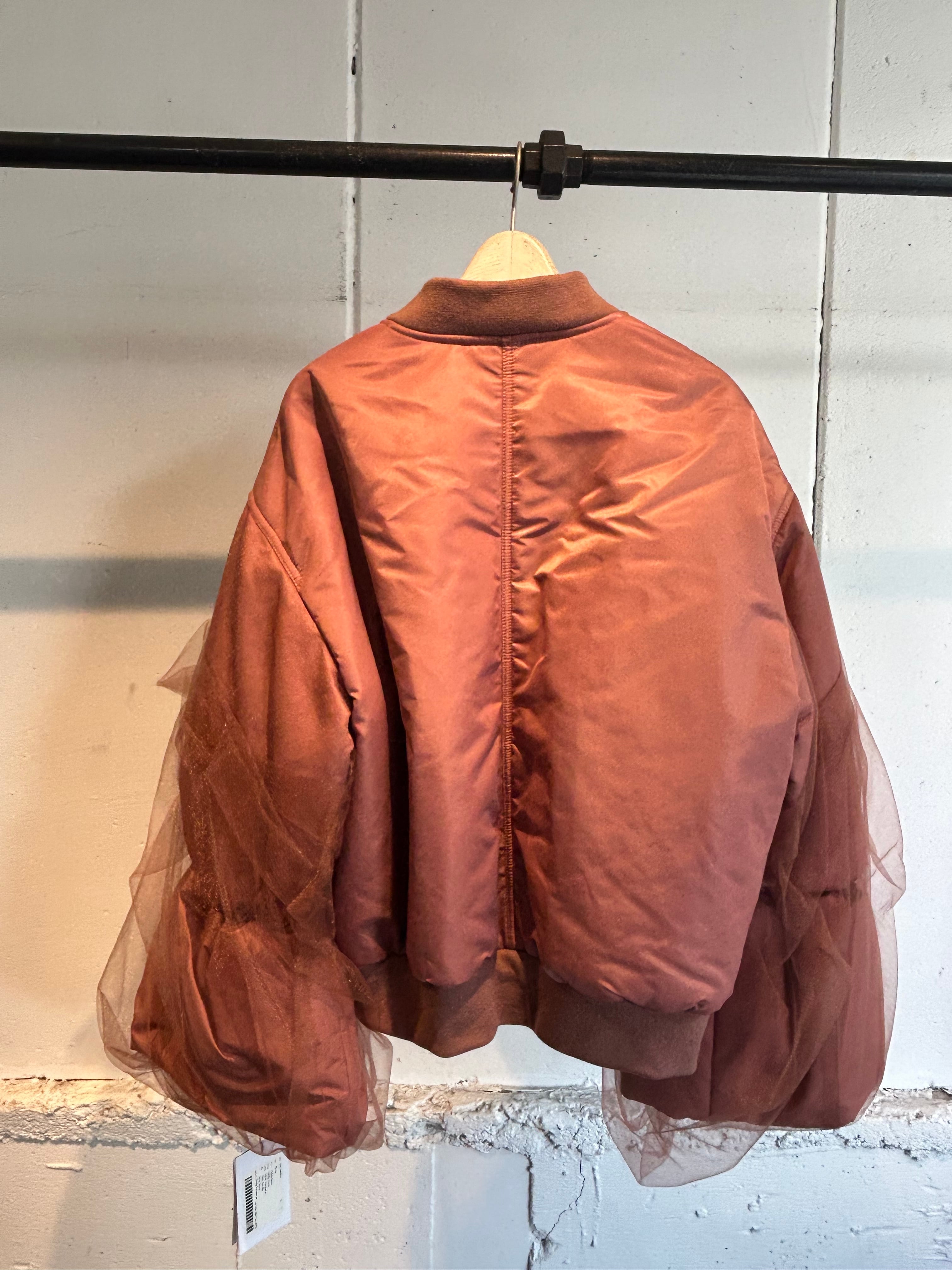 CHIKAKISADA tulle ma-1 jacket | AAR