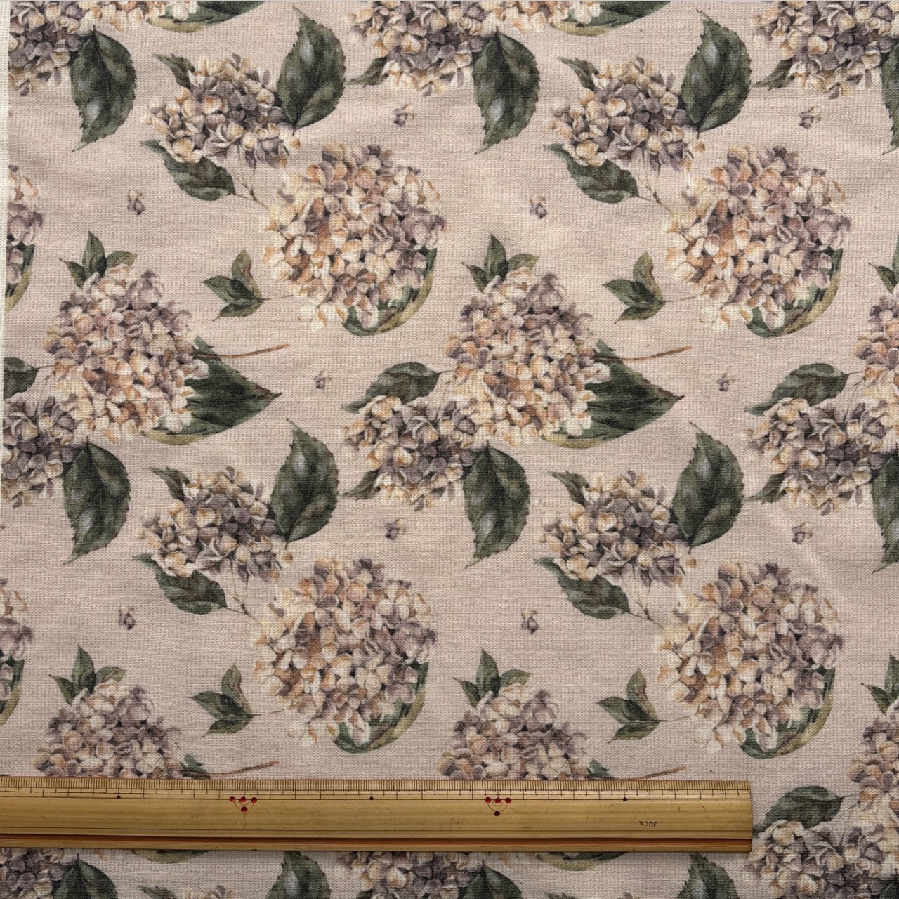 ★CT057◆オーダー50cm単位◆スパンフライスニット生地◆マレファブ◆アジサイ