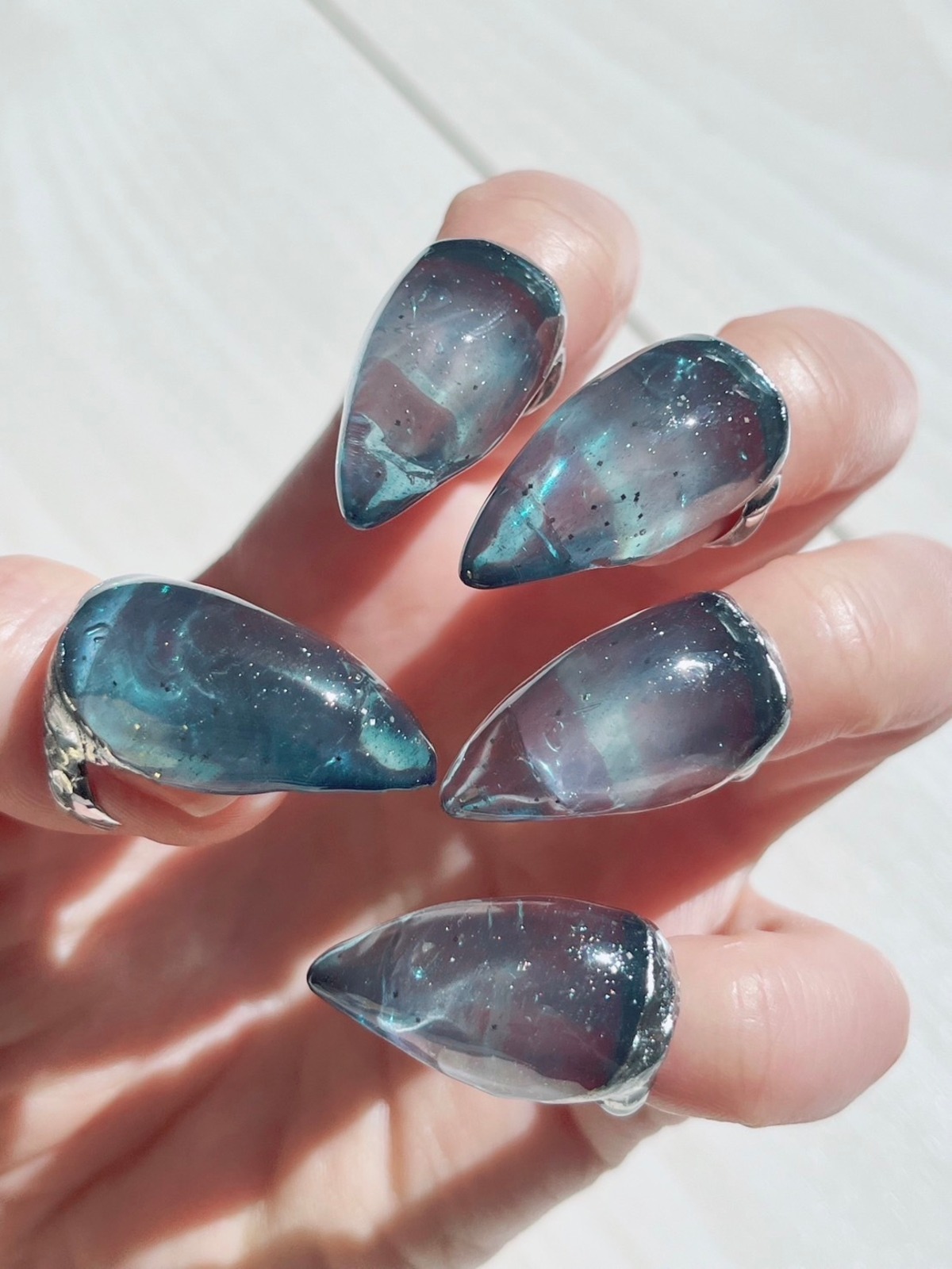 ダークブルー(キャット) | 東京「飴屋」爪粧 (AMEYA NAILS)