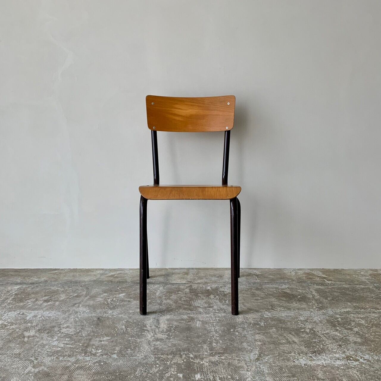 椅子　スチール脚　古家具　0645