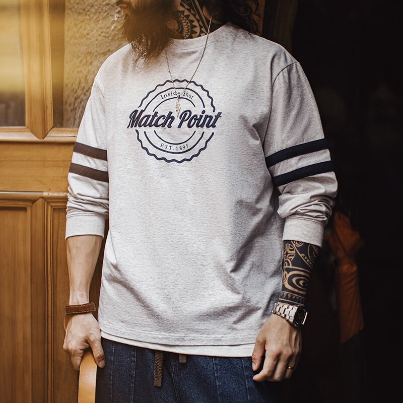 American Retro Match Point Long-Sleeve T-Shirt 00610