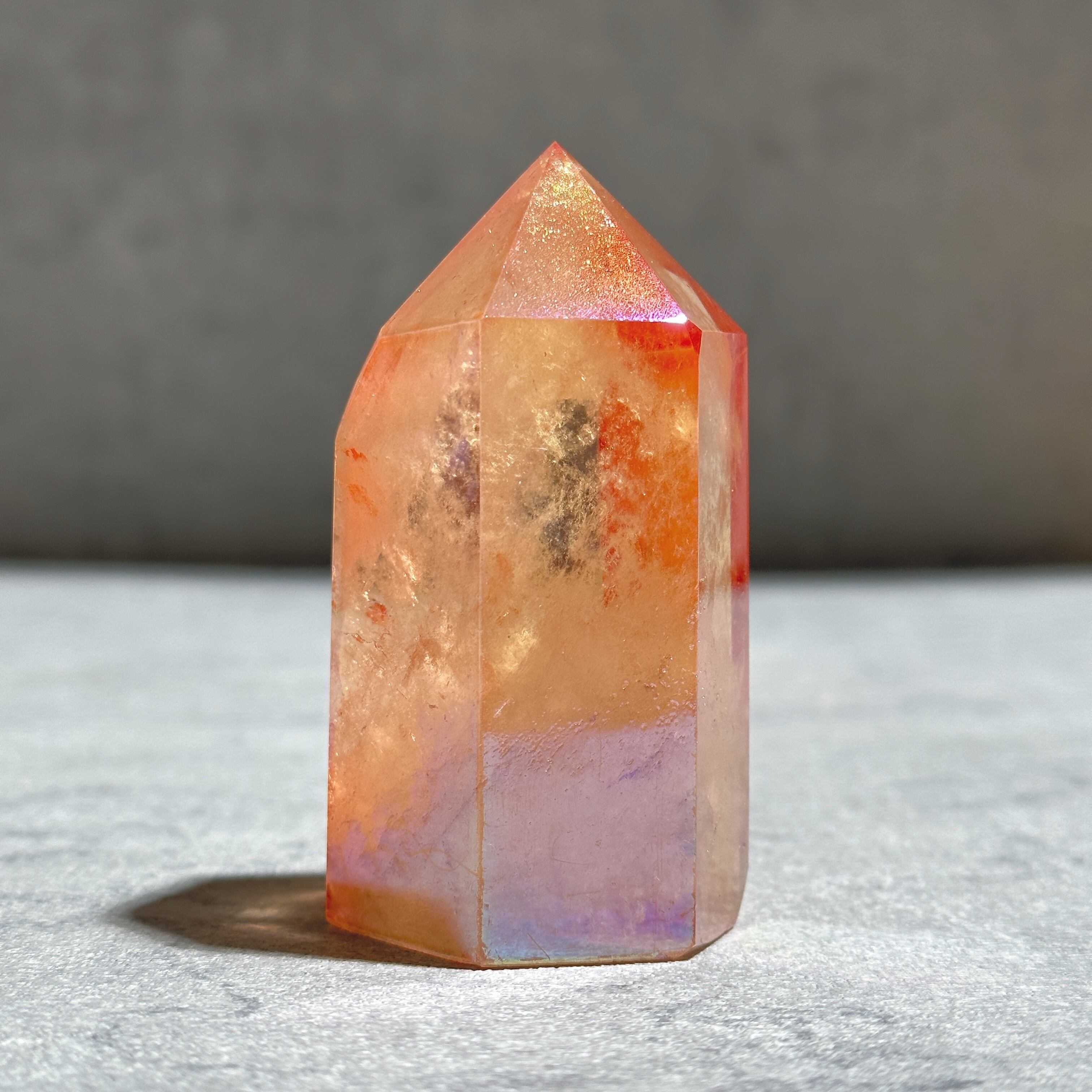 オレンジオーラクォーツ タワー03◇ Orange Aura Quartz オレンジオーラクォーツ タワー03◇ Orange Aura Quartz