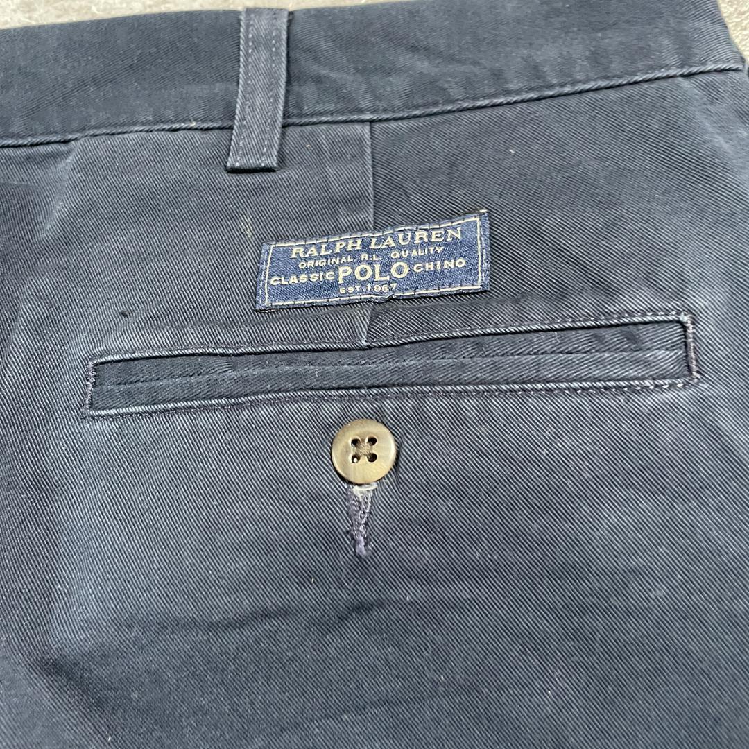 90s Polo by Ralph Lauren 38/32 ネイビーチノパンツ | ib2