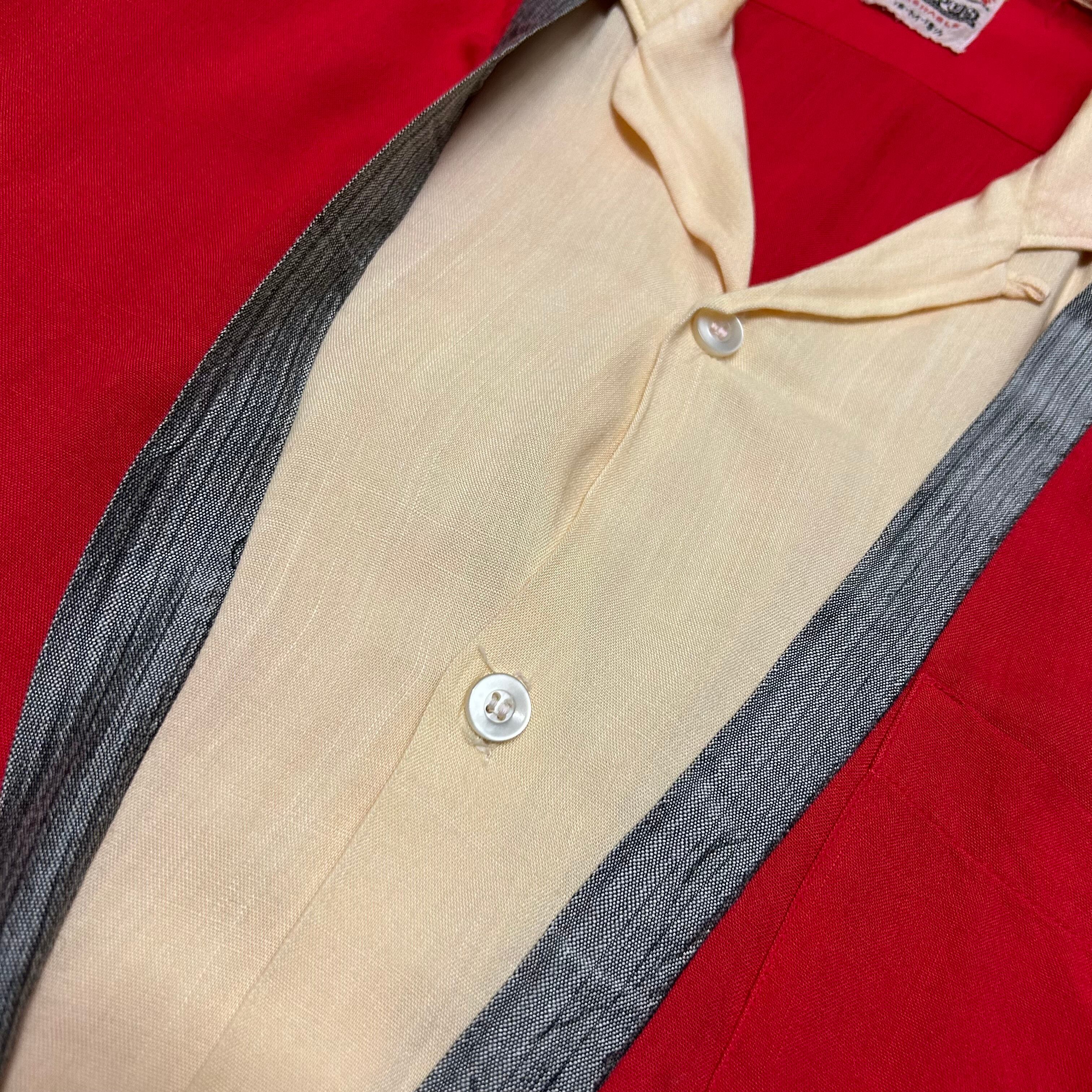 50s〜 CAMPUS Fake Layered Rayon Shirt size M | DESERTSNOW