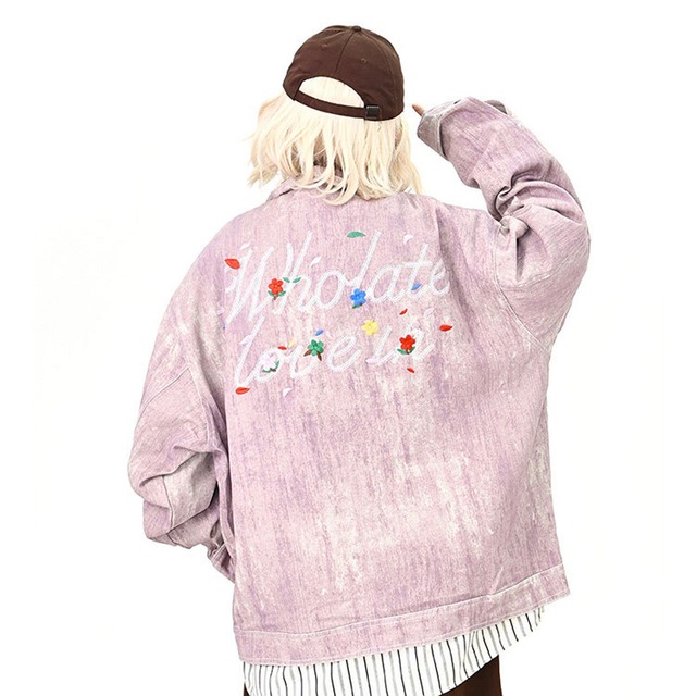 フラワーバックロゴオーバージャケット   R01527