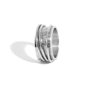 316L Indian Triple Rotation Ring