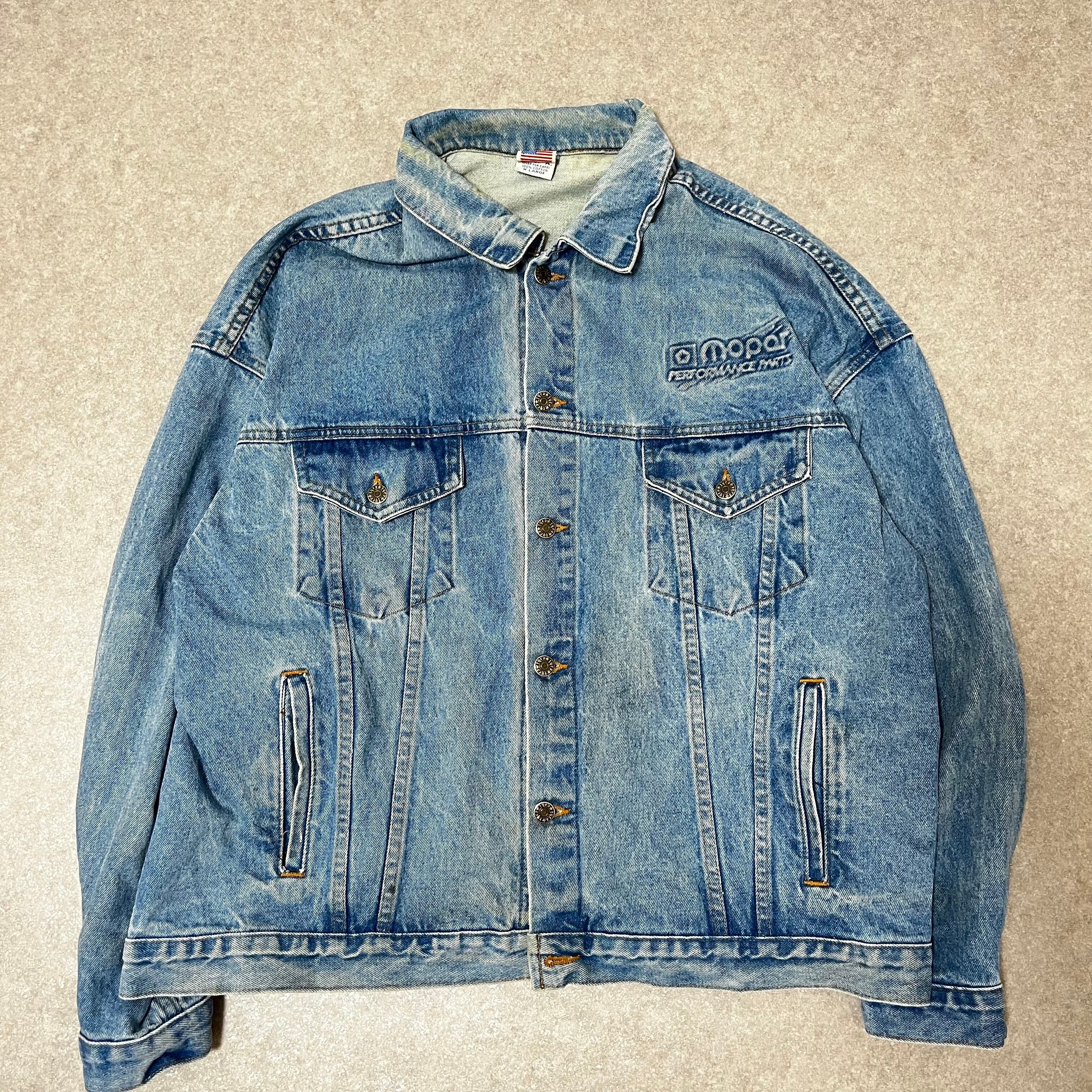 90s old stussy ボアジャケット　デニムトラッカーステューシー紺タグ 80s OLD STUSSY/Denim Jacket/USA製/黒タグ/L/デニムジャケット