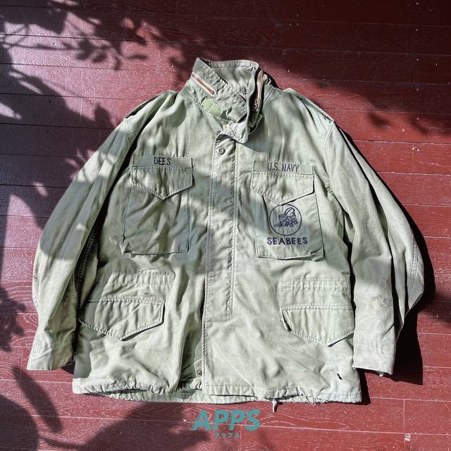 Regular / Medium】70s〜 M-65 Field JKT U.S.NAVY Seabees Regular / Medium】70s〜 M-65 Field JKT U.S.NAVY Seabees