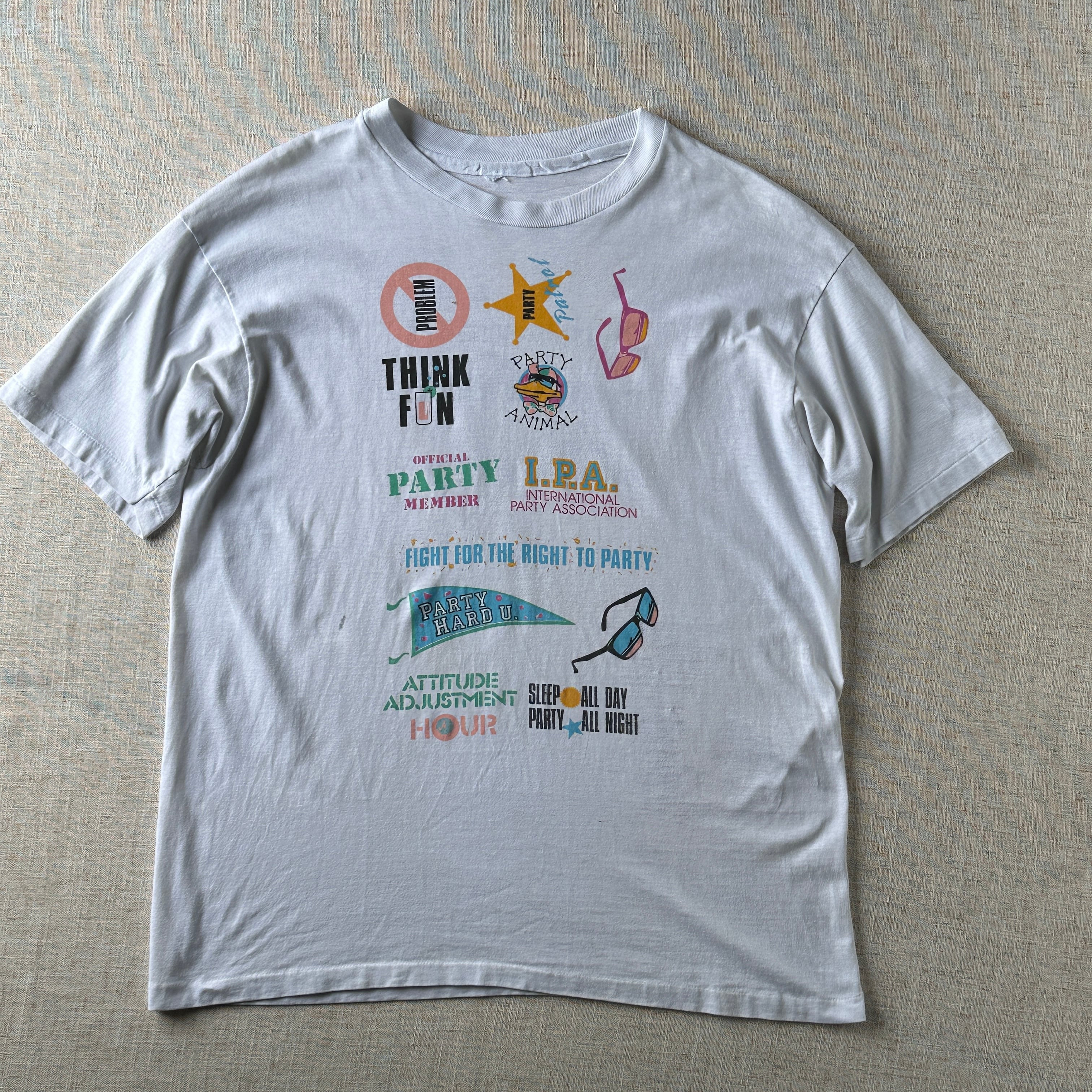 1989 Southeastern Age Group Winter Swim League T-Shirt, USA Made,Unisex L