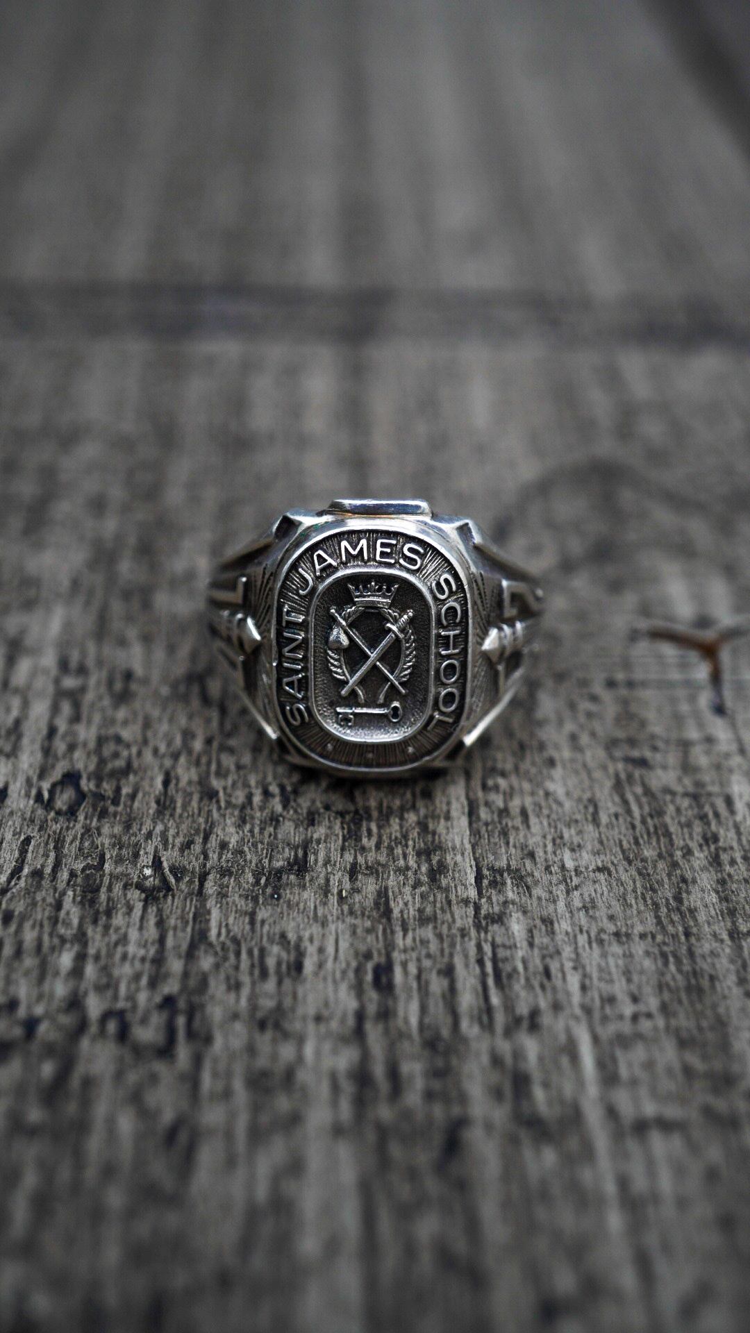 BALFORE スターリングシルバー 925 カレッジリング ヴィンテージリング USA製1970年代BALFOUR社ヴィンテージFFA農業大学STERLINGシルバー製