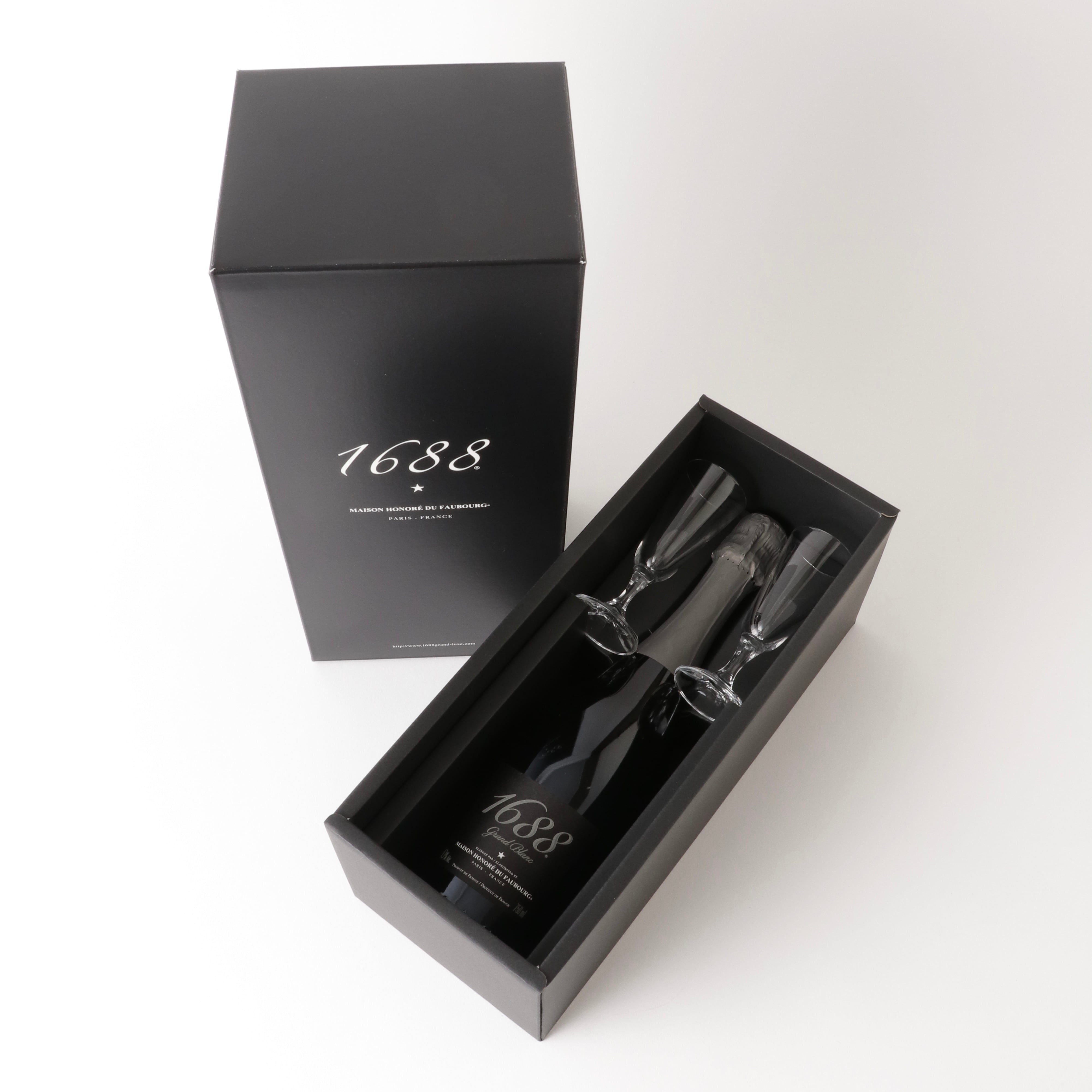 1688 Grand Blanc ペアグラスセット 【ノンアル】（750ml・箱入り