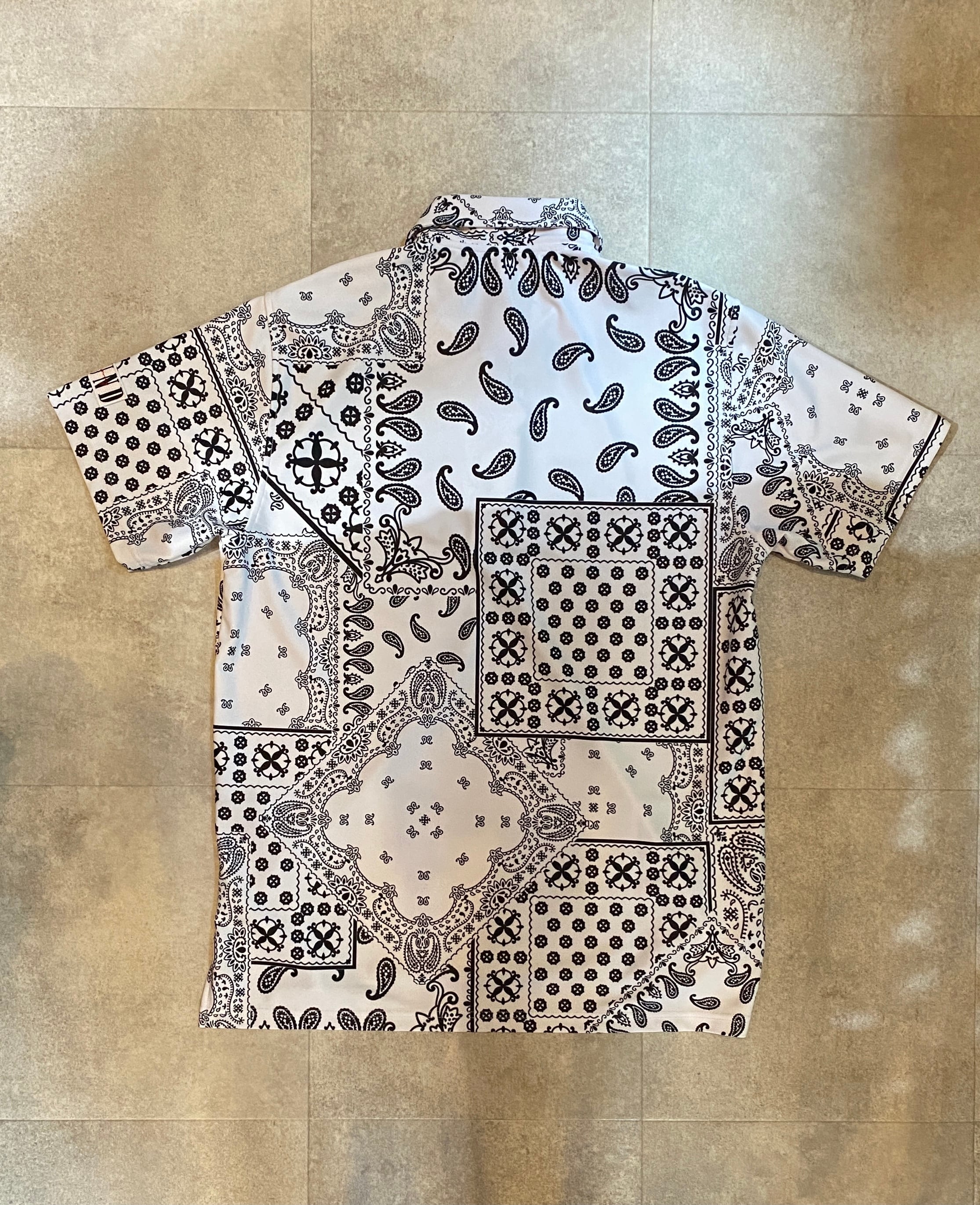BANDANA RUSH POLO&ショーツ RESOUND CLOTHING白 RESOUND CLOTHING（リサウンドクロージング）/ BANDANA RUSH POLO