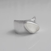 Horizon / Sea Glass Ring Wide