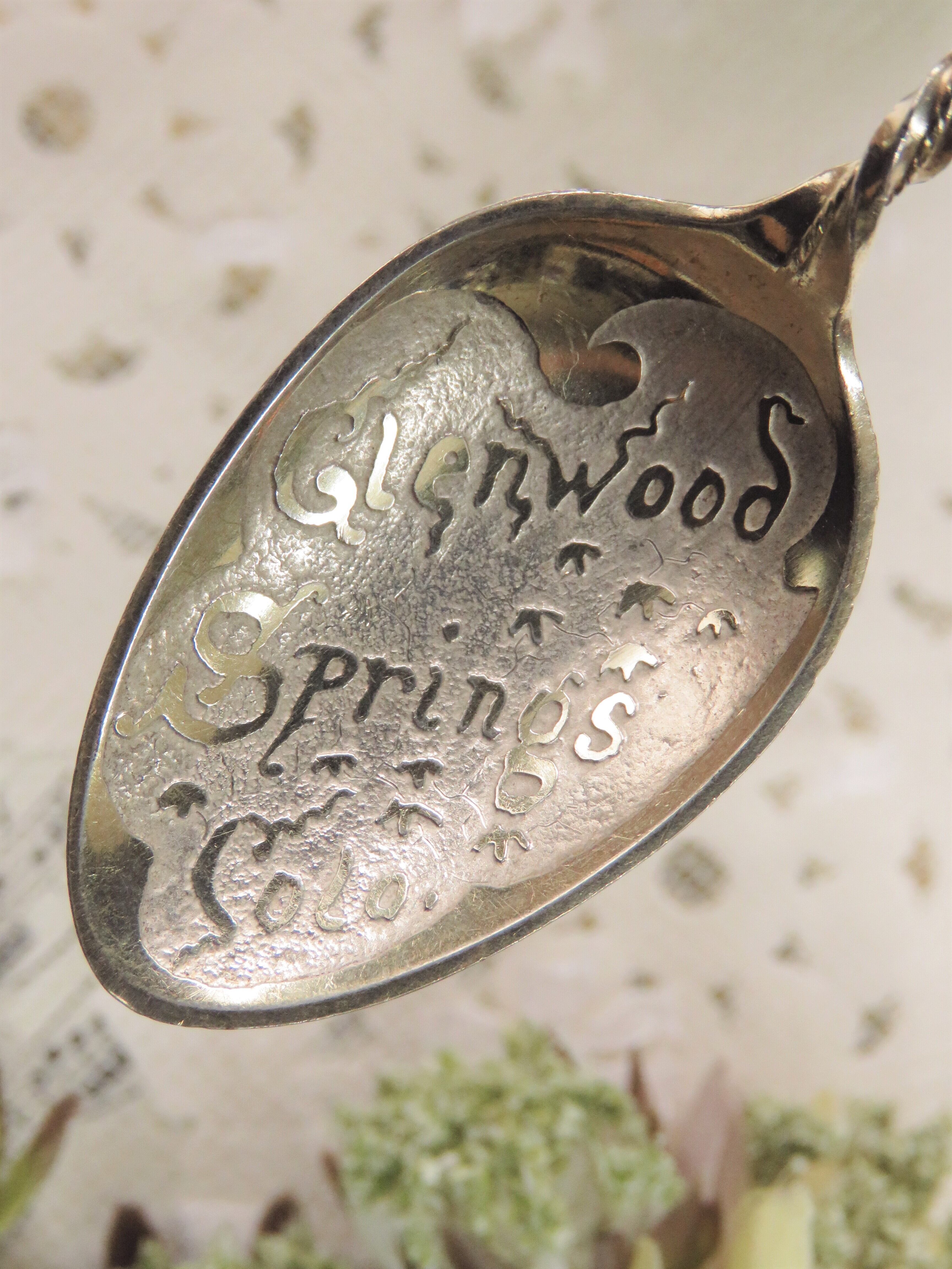 スターリングシルバー エナメル スプーン b29-q | こがん堂 大阪・梅田 スターリングシルバー エナメル スプーン b29-q | こがん堂 大阪・梅田