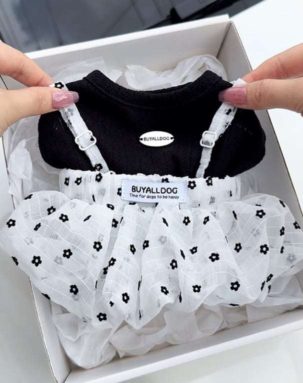 予約【buyalldog】Peore Puff Strap Skirt (2color)