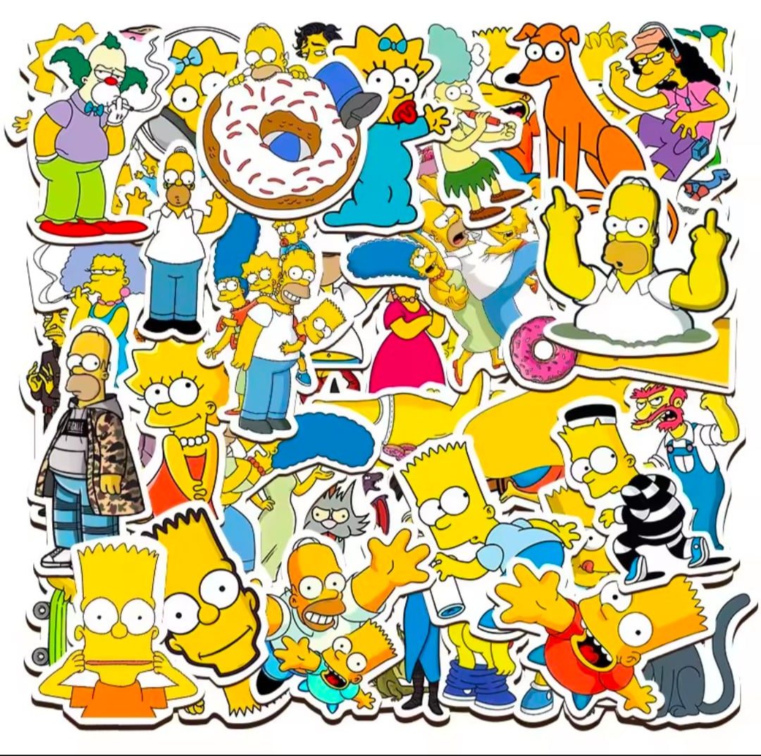 送料無料！【 The Simpsons / シンプソンズ 】STICKER（ステッカー）50枚SET　〚アメリカン雑貨 アメトイ〛