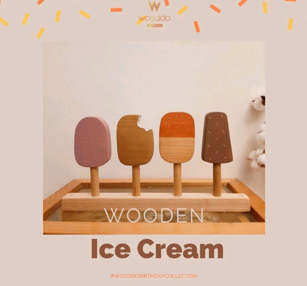 wooddo/Icecream with flag/ガーランド付アイスセット♡