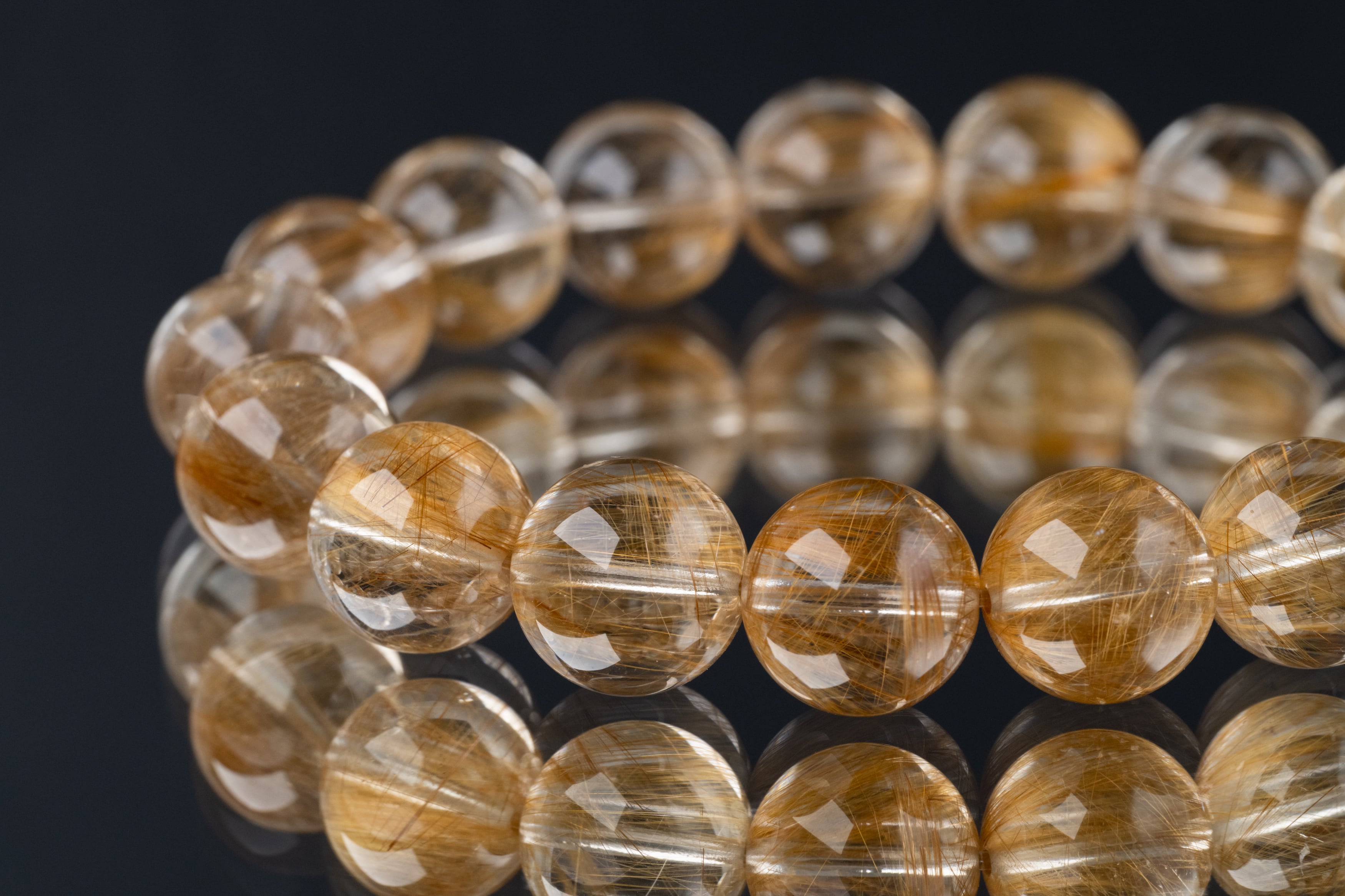 ◇一点物◇【高品質】ヴィーナスヘアルチルクォーツ ブレスレット 12.5