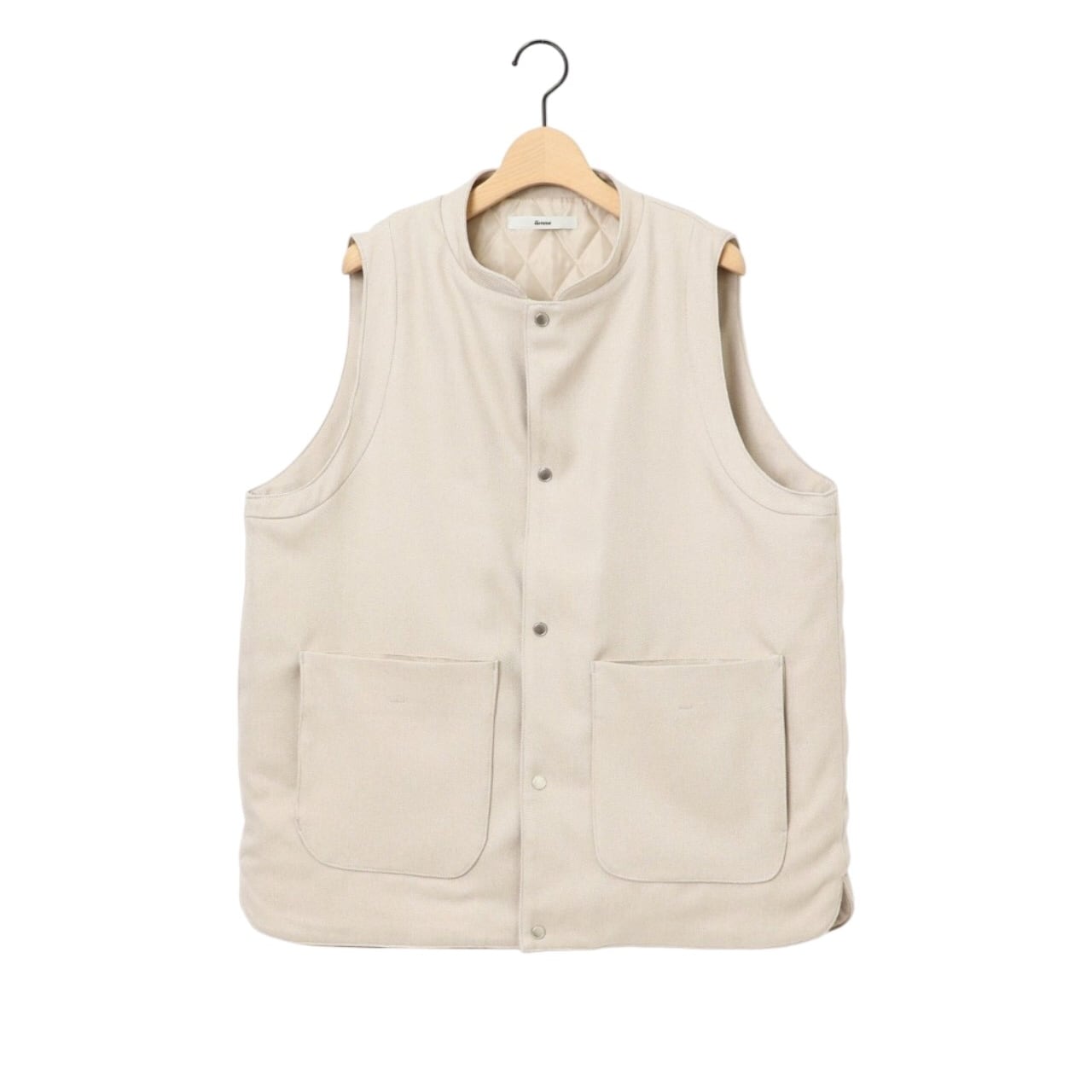 amne / HERRINGBONE insulation vest - ヘリンボーン インシュ