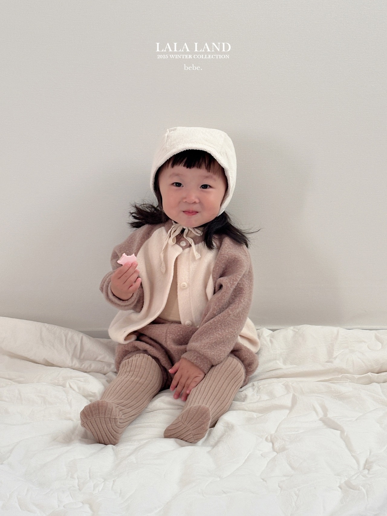 LALALAND 25/WI(Baby)Knit raglan cardigan