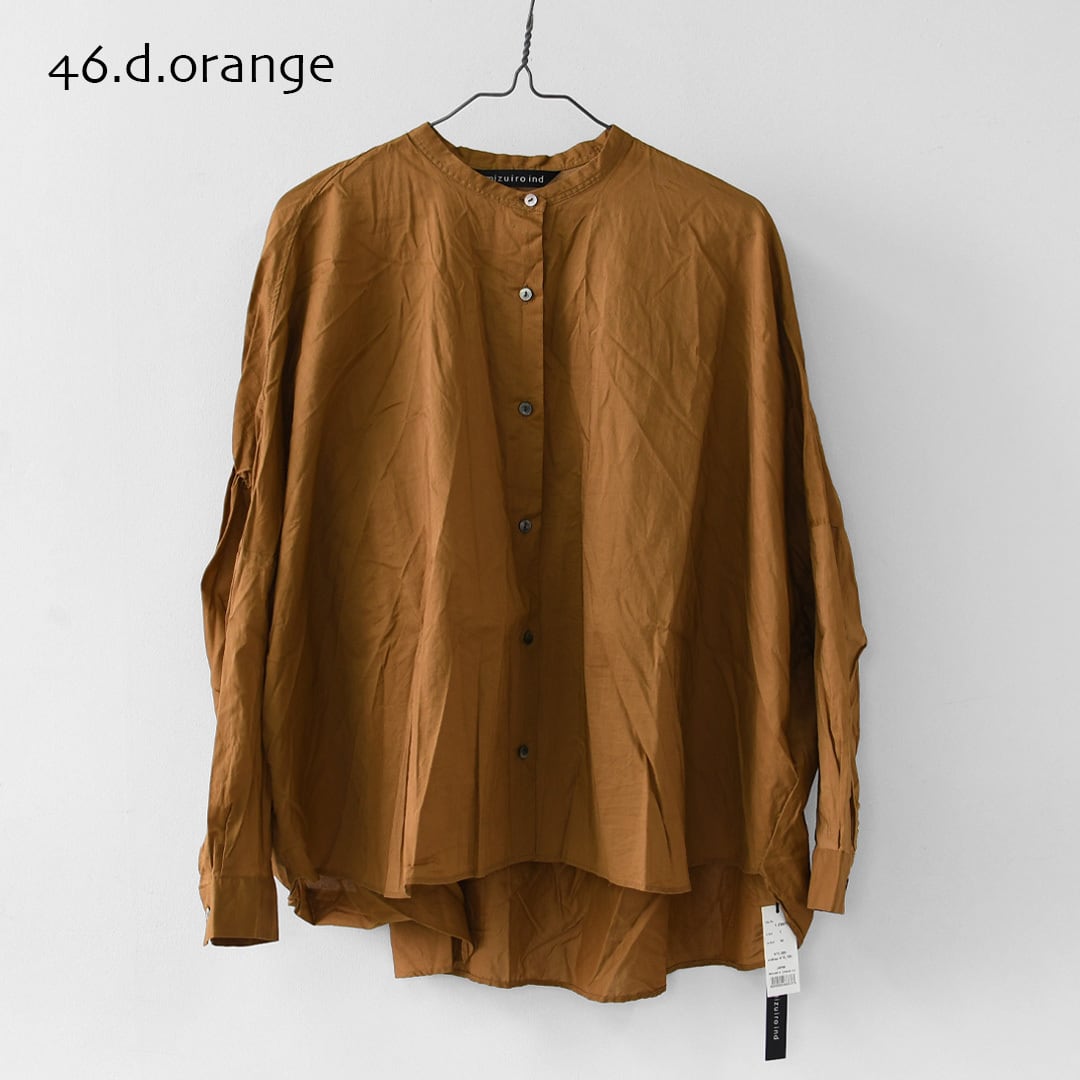 mizuiro ind [ミズイロ インド] back gather wide shirt [1-238975