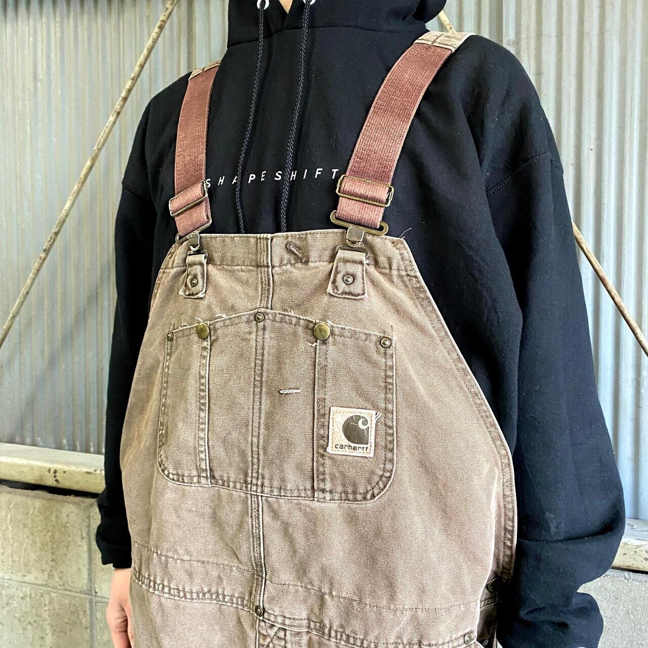 USA製 Carhartt カーハート ダブルニーオーバーオール  W46