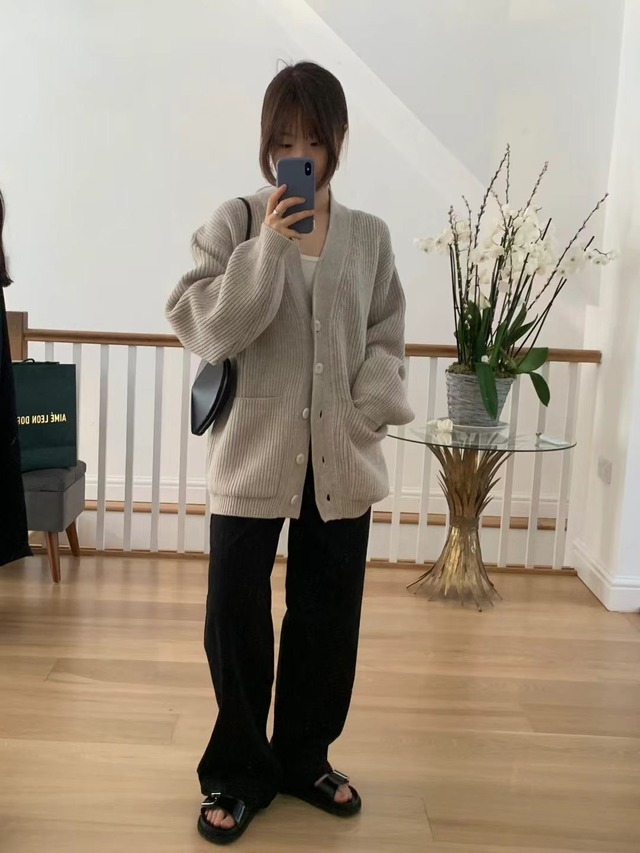 (OUNCE) lose hachi cardigan / 2color