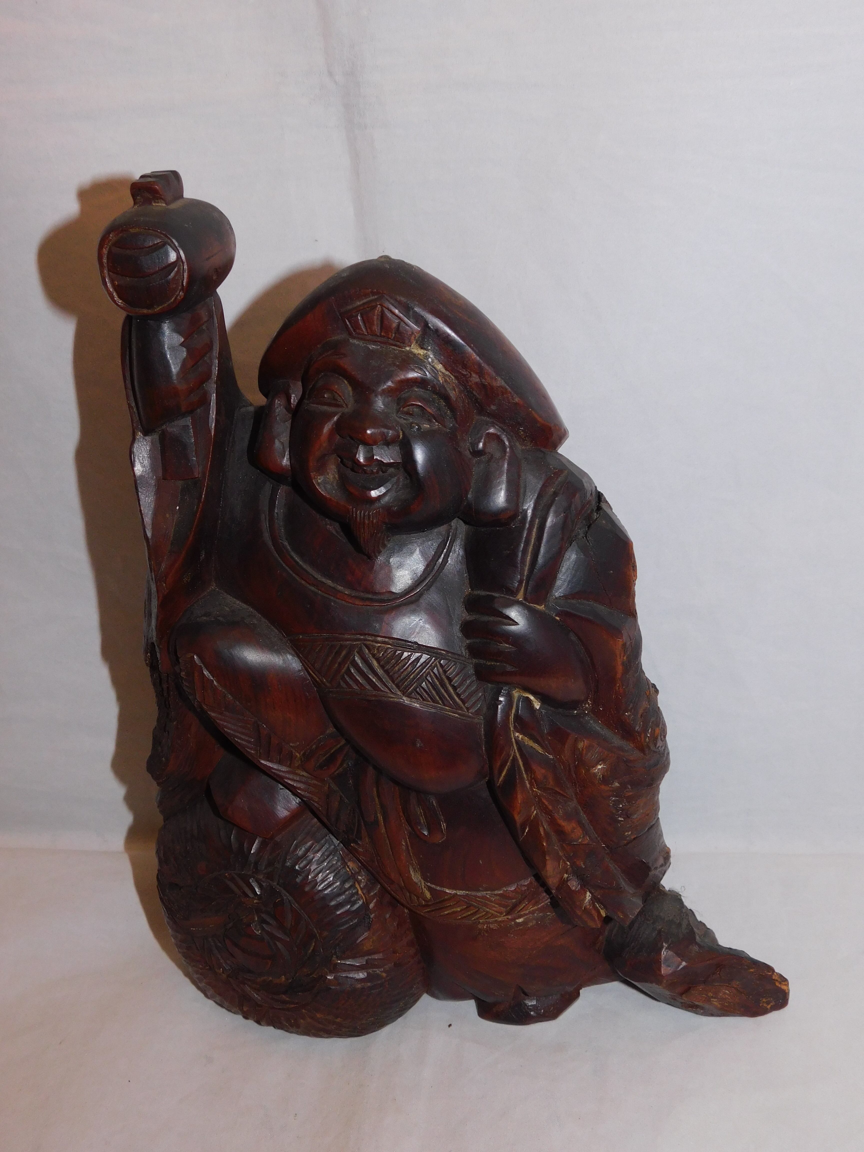 一刀彫恵比寿＆大黒 wooden Ebisu & Daikoku(No12) | 春夏秋冬（しき