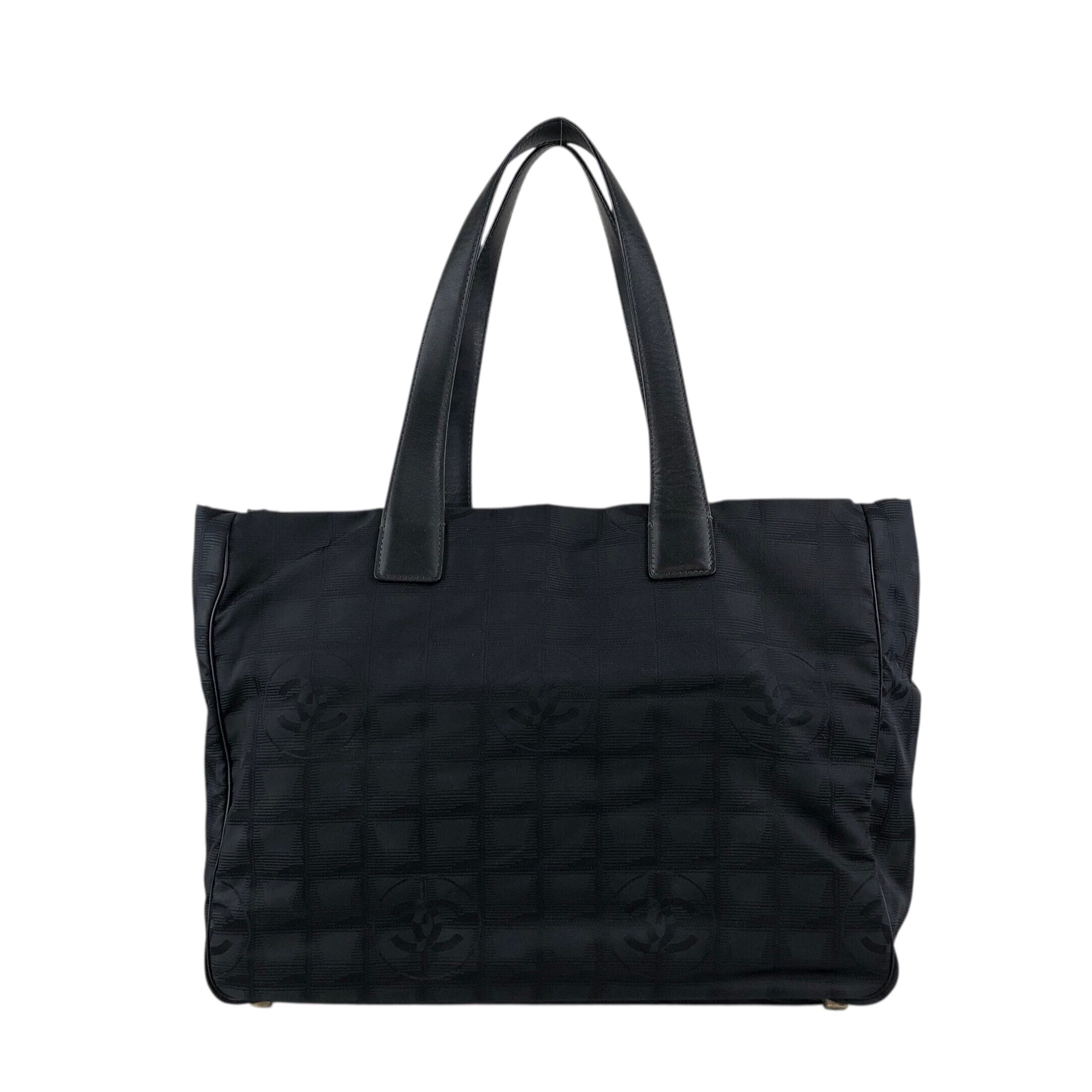 シャネル オールドシャネル ニュートラベルライン CHANEL シャネル ニュートラベルライン トートバッグ ブラック