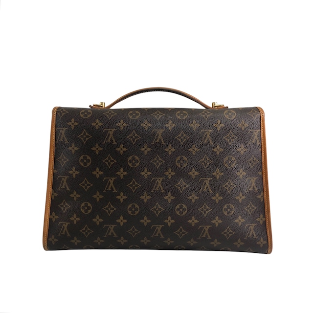 LOUIS VUITTON ルイヴィトン モノグラム ショルダーバッグ ブラウン バックル PVC レザー ビバリー 2way vintage ヴィンテージ オールド cmkh5s