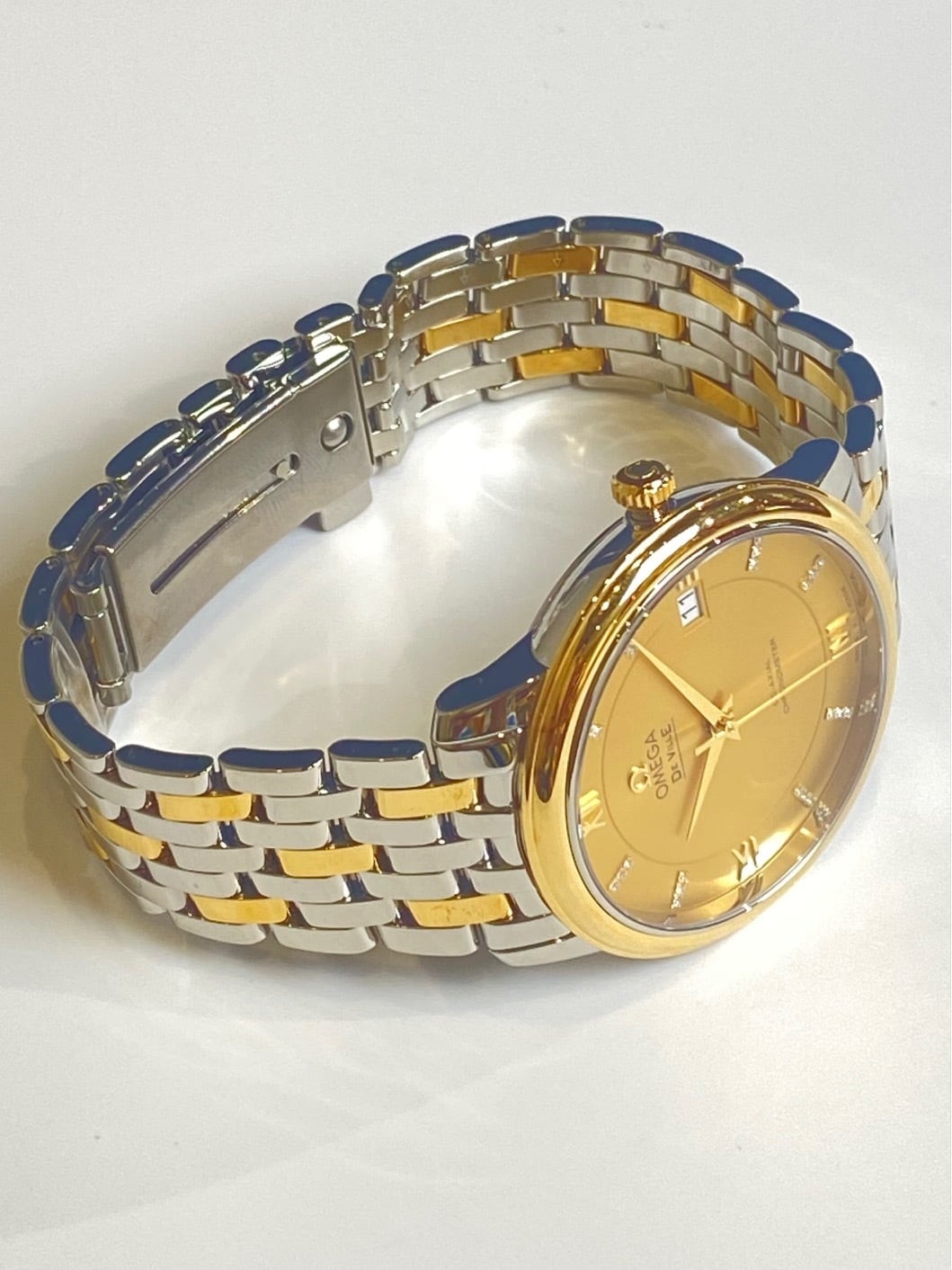 OMEGA オメガ メンズ 腕時計 デ・ヴィル プレステージ コンビ424.20