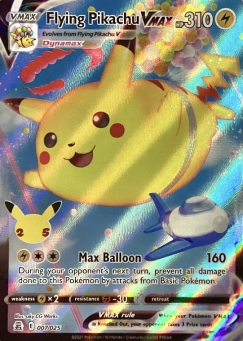 【Bランク】そらをとぶピカチュウ(英語版 25th(RRR)