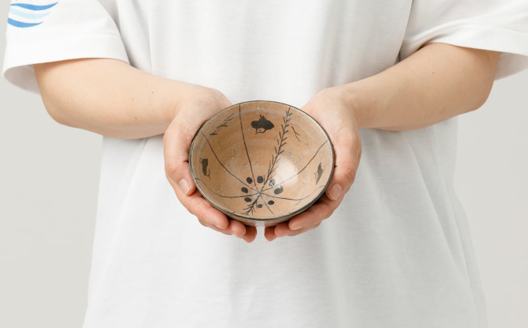 土平窯 藤ノ木土平】唐津焼／絵唐津飯碗 2客セット | ピースクラフツ