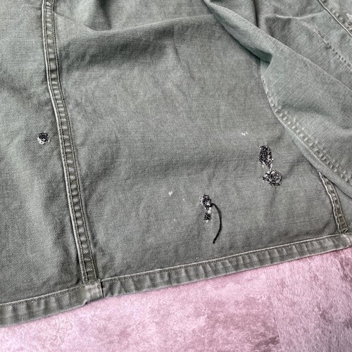60-70s SONORCO 刺繍タグ グリーン コットンツイル フレンチワークジャケット 詳細写真6