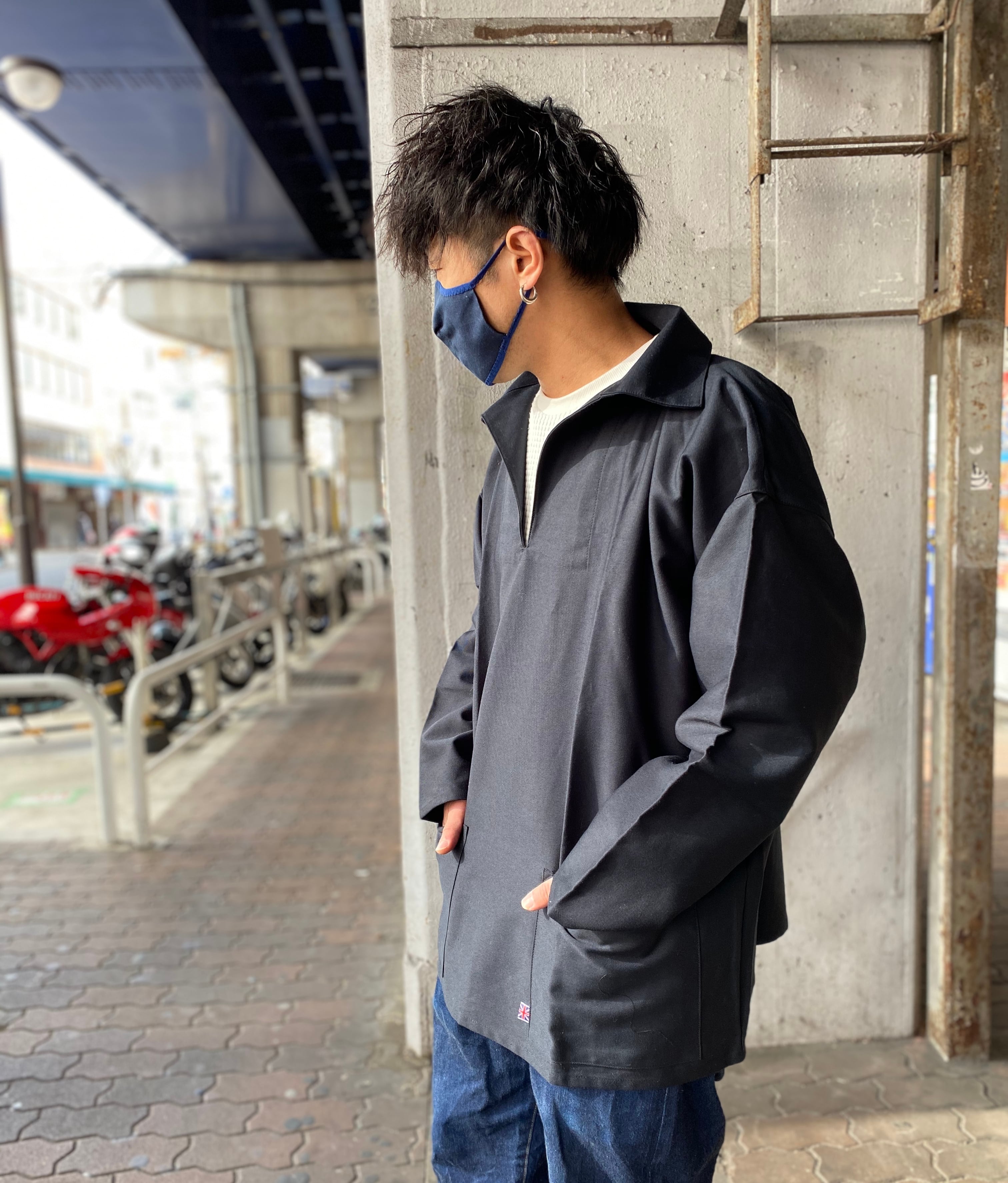 NEWLYN SMOCKS】フィッシャーマンズ スモック Vネック | Pay ID NEWLYN SMOCKS】フィッシャーマンズ スモック Vネック | Pay ID