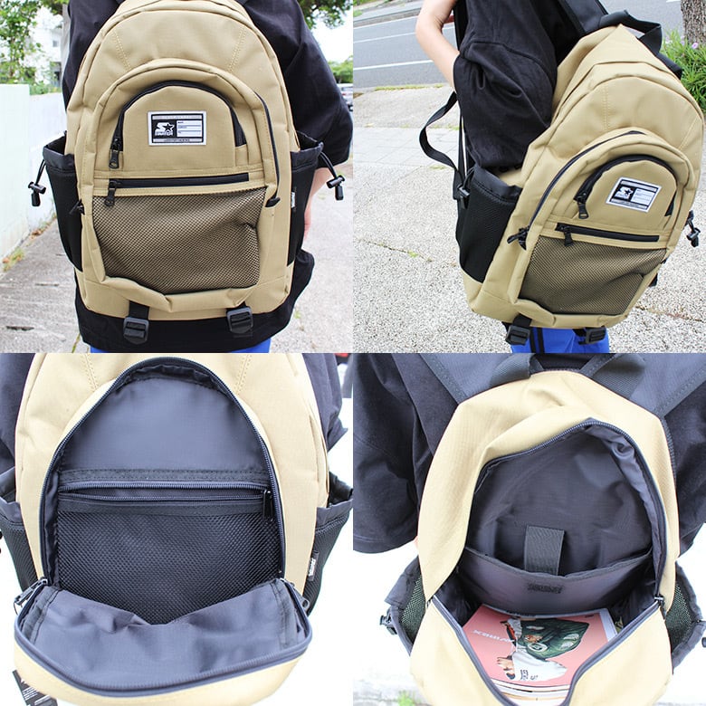 【st-db002】STARTER BLACK LABEL (スターターブラックレーベル) メッシュポケット BACK PACK リュック  ST-DB002 バックパック 大容量 | セレクトショップ【P.C.H】 powered by BASE