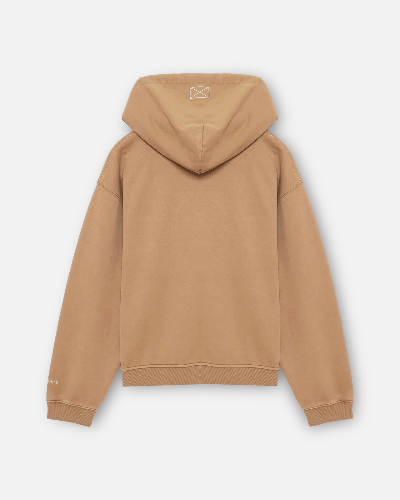 MLVINCE / script logo hoodie tan